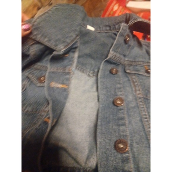 Vintage Womens Lee Rider Blue Denim Jean Jacket S XS Closest Staple Medium Wash - Picture 2 of 3